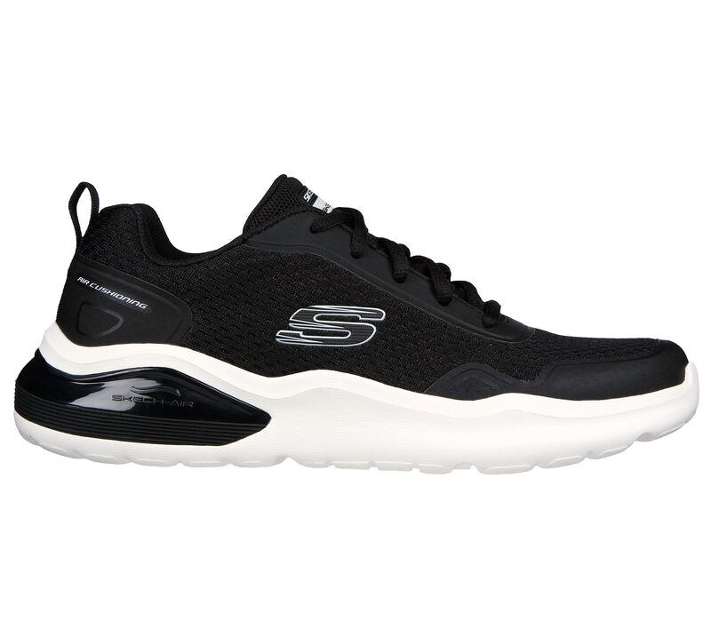 Pánské Sportovní Tenisky Skechers Air Cushioning - Citro Černé Bílé | CZ.232562BKW