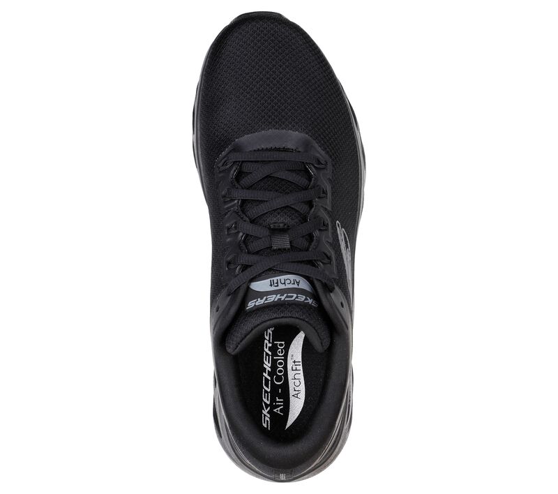 Pánské Sportovní Tenisky Skechers Arch Fit Glide-Step - Highlighter Černé | CZ.232321BBK