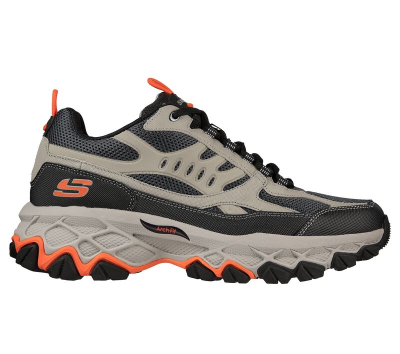 Pánské Sportovní Tenisky Skechers Arch Fit Akhidime Šedé Hnědé Černé | CZ.237358TPBK