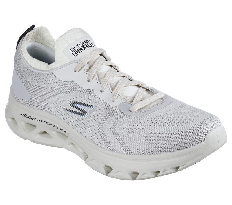 Pánské Sportovní Tenisky Skechers GO RUN Glide-Step Flex - Radar Bílé Černé | CZ.220502WBK