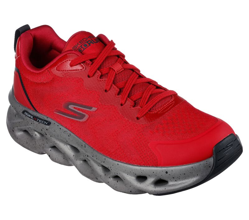 Pánské Sportovní Tenisky Skechers GO RUN Swirl Tech - Breeze Červené | CZ.220546RED