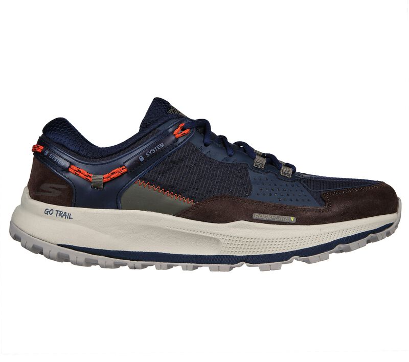 Pánské Sportovní Tenisky Skechers GO RUN Pulse Trailové - Pacific Crest Tmavě Blankyt Hnědé | CZ.220558NVBR