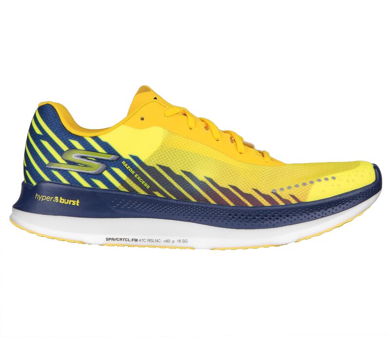 Pánské Sportovní Tenisky Skechers GO RUN Razor Excess Žluté Tmavě Blankyt | CZ.246004YLNV