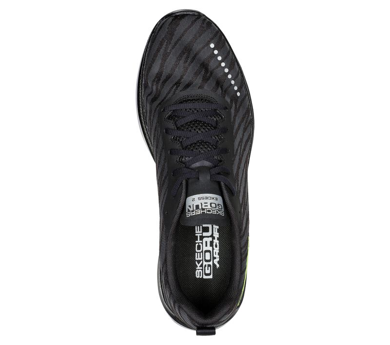 Pánské Sportovní Tenisky Skechers GO RUN Razor Excess 2 Černé Bílé | CZ.246035BKW