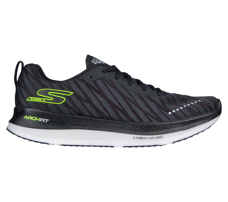 Pánské Sportovní Tenisky Skechers GO RUN Razor Excess 2 Černé Bílé | CZ.246035BKW