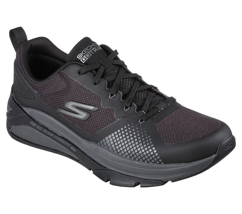 Pánské Sportovní Tenisky Skechers GO TRAIN STABILITY - Strong Form Černé Šedé | CZ.220578BKCC