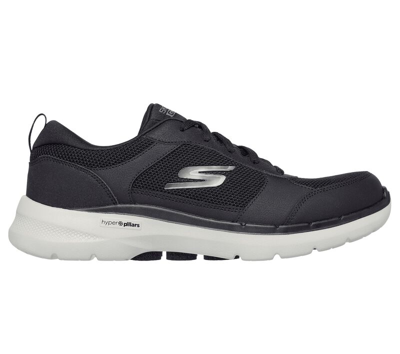 Pánské Sportovní Tenisky Skechers GO WALK 6 - Compete Černé Šedé | CZ.216203BKGY