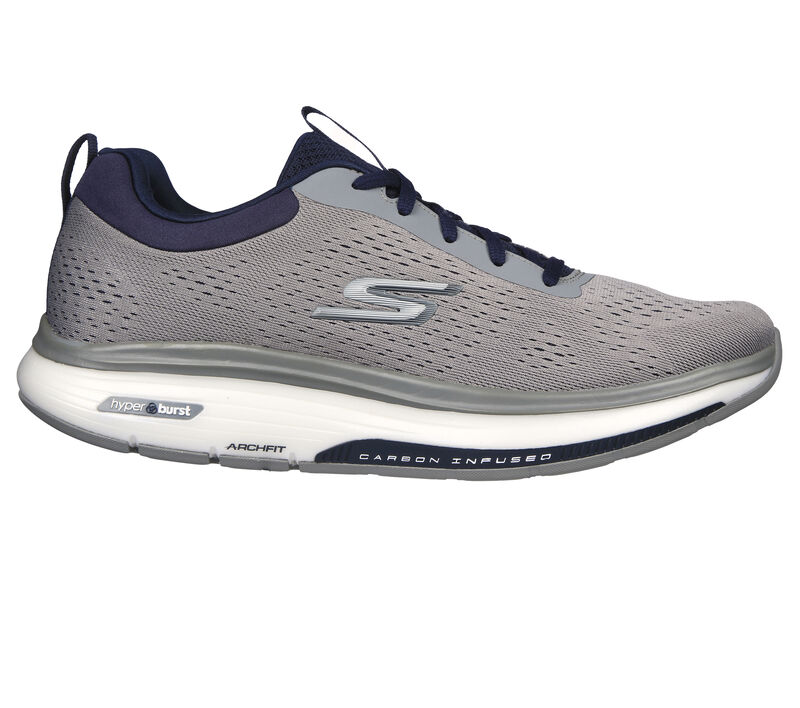 Pánské Sportovní Tenisky Skechers GO WALK Workout Walker - Outpace Šedé Tmavě Blankyt | CZ.216244GYNV