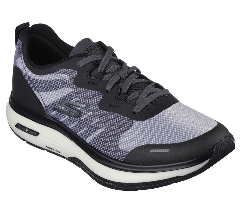 Pánské Sportovní Tenisky Skechers GO WALK Workout Walker - Ultra Motion Černé Šedé | CZ.216245BKGY