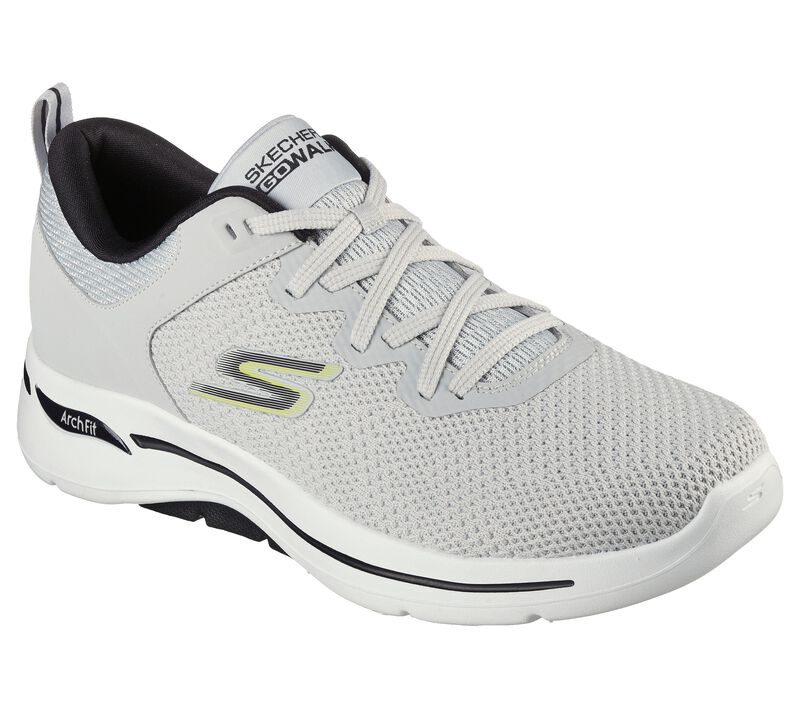 Pánské Sportovní Tenisky Skechers GO WALK Arch Fit - Clinton Světle Šedé | CZ.216254LTGY