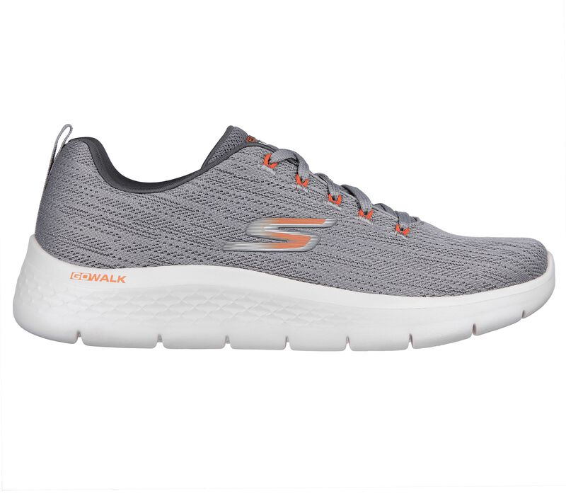 Pánské Sportovní Tenisky Skechers GO WALK Flex - Quota Šedé Oranžové | CZ.216481GYOR