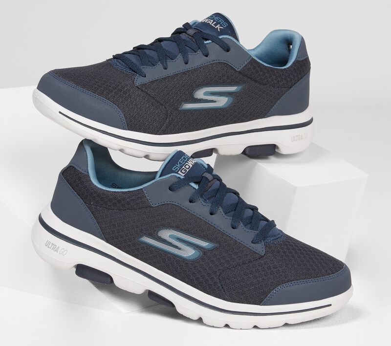 Pánské Sportovní Tenisky Skechers GO WALK 5 - Qualify Tmavě Blankyt | CZ.55509NVY