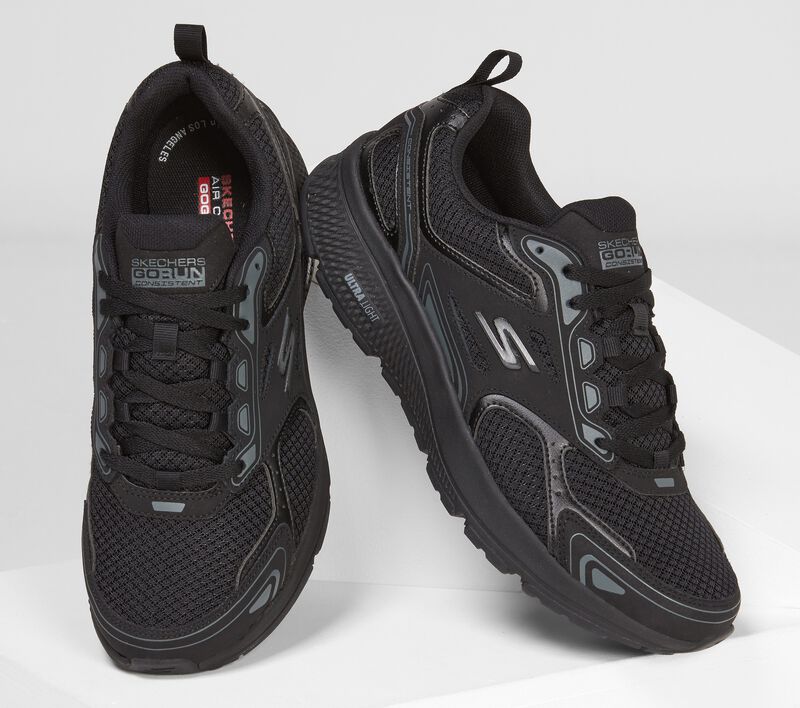 Pánské Sportovní Tenisky Skechers GOrun Consistent Černé Šedé | CZ.220034BKCC