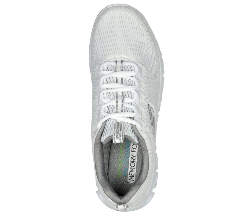 Pánské Sportovní Tenisky Skechers Glide-Step - Fasten Up Bílé | CZ.232136WHT