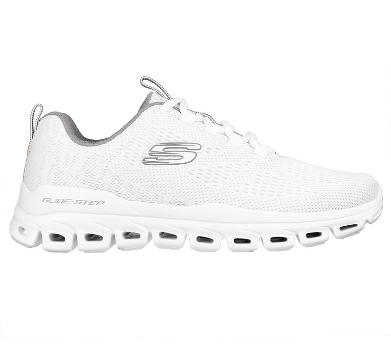 Pánské Sportovní Tenisky Skechers Glide-Step - Fasten Up Bílé | CZ.232136WHT