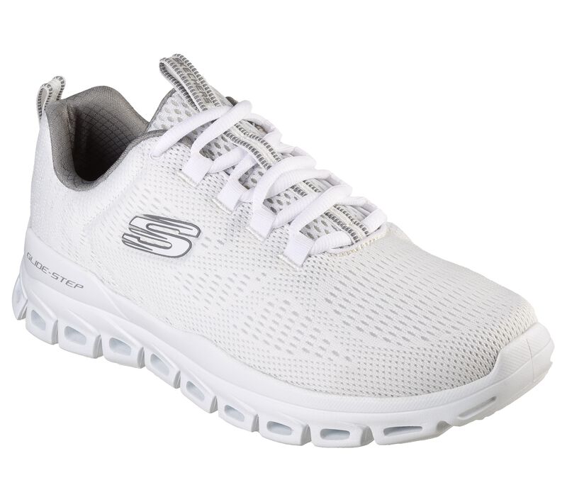 Pánské Sportovní Tenisky Skechers Glide-Step - Fasten Up Bílé | CZ.232136WHT