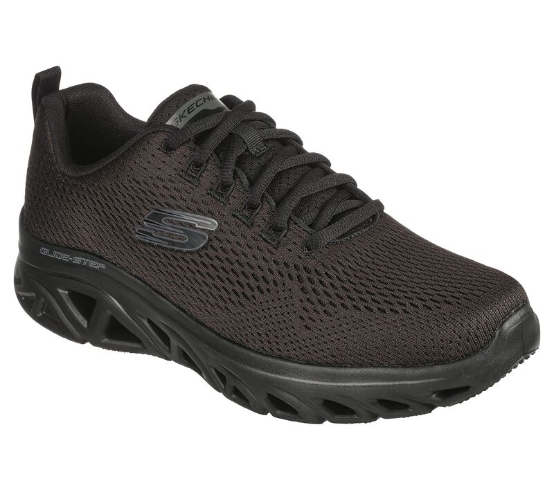 Pánské Sportovní Tenisky Skechers Glide-Step Sportovní - Wave Heat Černé | CZ.232270BBK