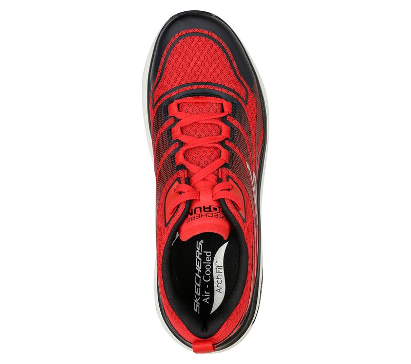 Pánské Sportovní Tenisky Skechers Max Cushioning Arch Fit: Enigma Červené Černé | CZ.220195RDBK