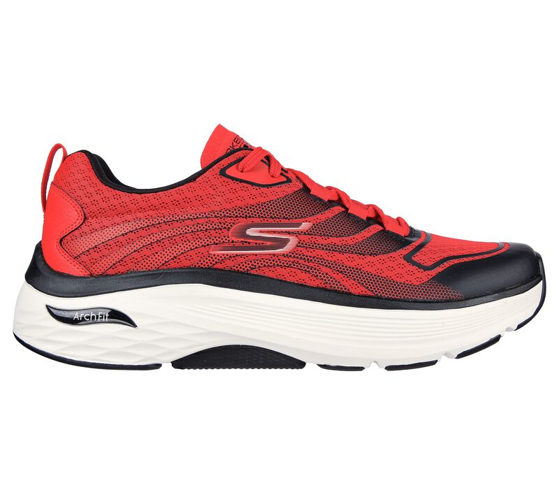 Pánské Sportovní Tenisky Skechers Max Cushioning Arch Fit: Enigma Červené Černé | CZ.220195RDBK