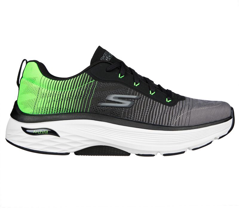 Pánské Sportovní Tenisky Skechers Max Cushioning Arch Fit - Come Back Černé Zelene | CZ.220443BKGR