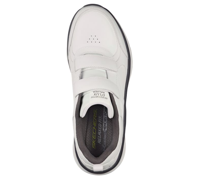 Pánské Sportovní Tenisky Skechers Relaxed Fit: D'Lux Walker - Composer Bílé Šedé | CZ.232165WCC