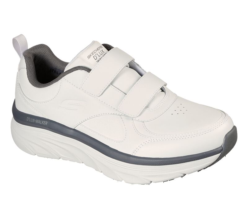 Pánské Sportovní Tenisky Skechers Relaxed Fit: D\'Lux Walker - Composer Bílé Šedé | CZ.232165WCC