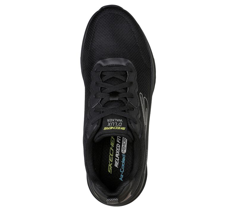 Pánské Sportovní Tenisky Skechers Relaxed Fit: D'Lux Walker - Scrambler Černé Šedé | CZ.232264BKCC