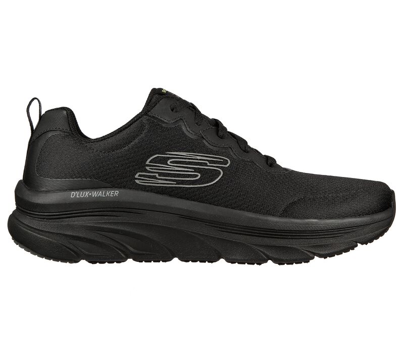 Pánské Sportovní Tenisky Skechers Relaxed Fit: D'Lux Walker - Scrambler Černé Šedé | CZ.232264BKCC