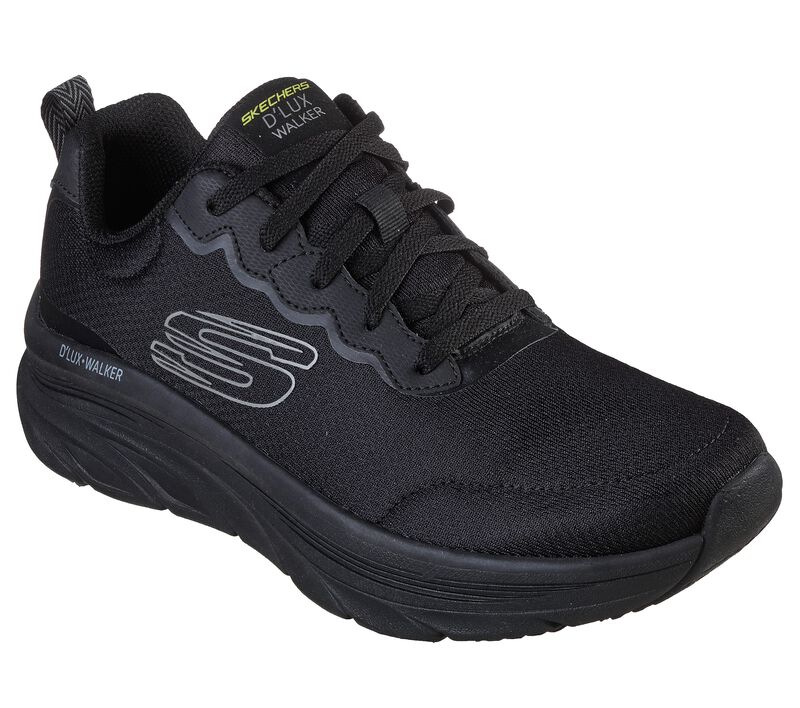 Pánské Sportovní Tenisky Skechers Relaxed Fit: D\'Lux Walker - Scrambler Černé Šedé | CZ.232264BKCC