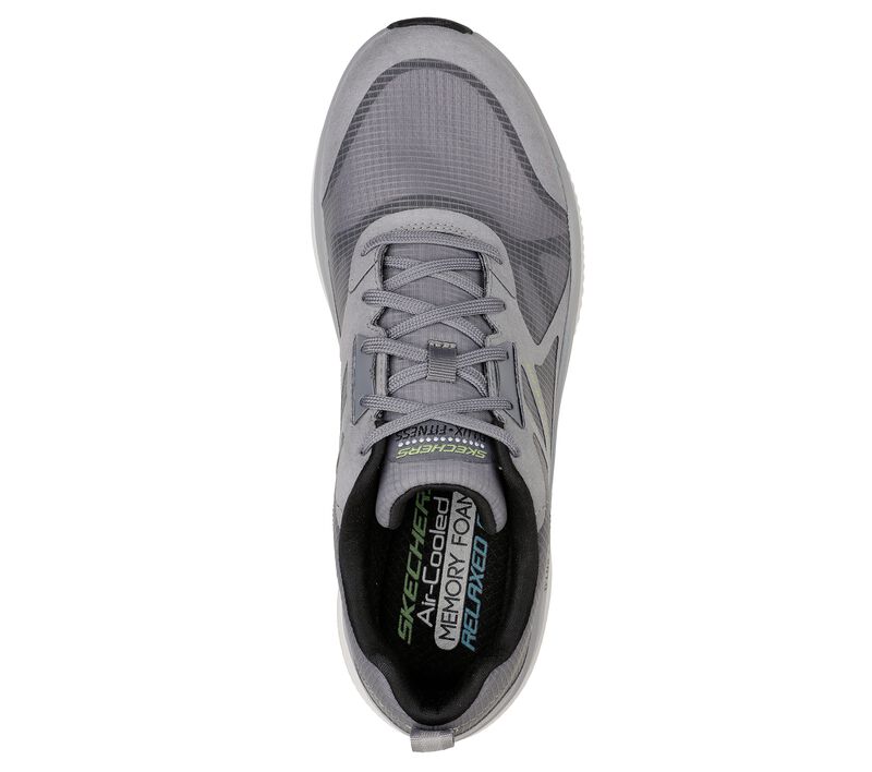 Pánské Sportovní Tenisky Skechers Relaxed Fit: D'Lux Fitness Šedé Černé | CZ.232357GYBK