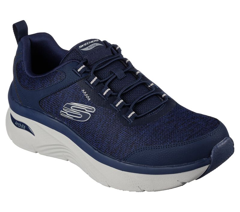 Pánské Sportovní Tenisky Skechers Relaxed Fit: Arch Fit D\'Lux - Greeley Tmavě Blankyt | CZ.232503NVY