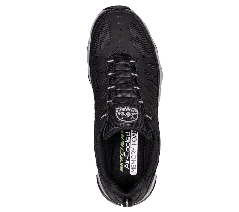 Pánské Sportovní Tenisky Skechers Relaxed Fit: Crossbar - Cedar Černé Šedé | CZ.237345BKGY