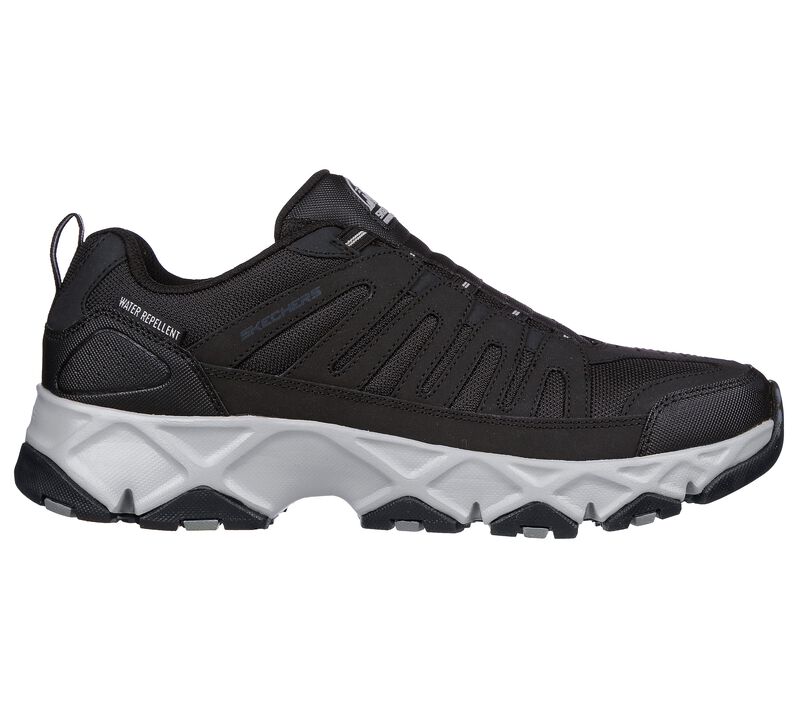 Pánské Sportovní Tenisky Skechers Relaxed Fit: Crossbar - Cedar Černé Šedé | CZ.237345BKGY