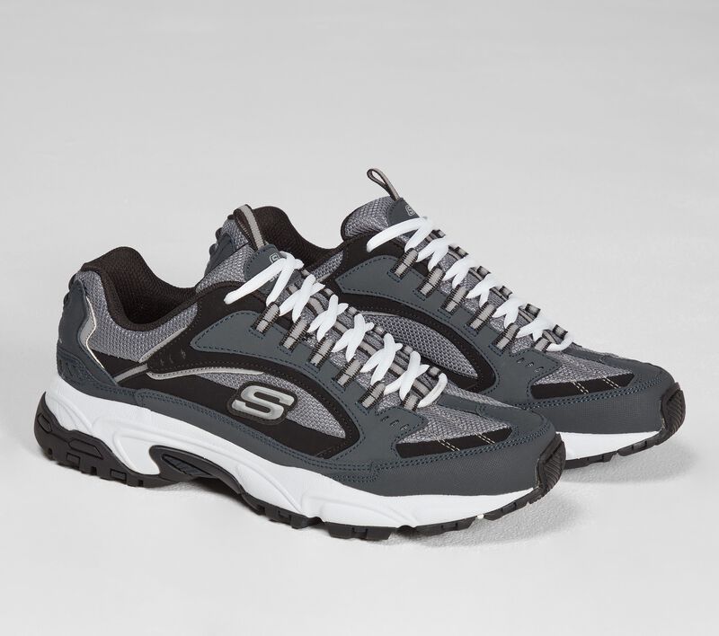 Pánské Sportovní Tenisky Skechers Stamina - Cutback Tmavě Blankyt Černé | CZ.51286NVBK