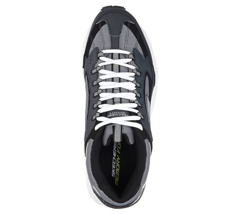 Pánské Sportovní Tenisky Skechers Stamina - Cutback Tmavě Blankyt Černé | CZ.51286NVBK