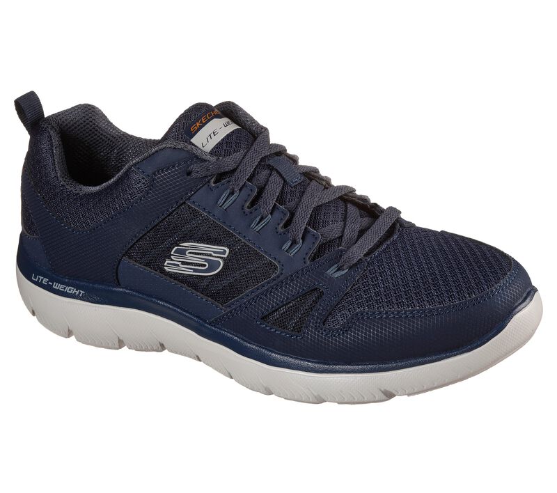 Pánské Sportovní Tenisky Skechers Summits - New World Tmavě Blankyt | CZ.232069NVY