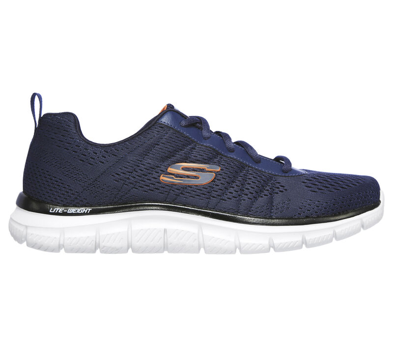 Pánské Sportovní Tenisky Skechers Track - Moulton Tmavě Blankyt Oranžové | CZ.232081NVOR