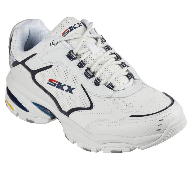 Pánské Sportovní Tenisky Skechers Vigor 3.0 - Linwell Bílé Tmavě Blankyt | CZ.237252WNV