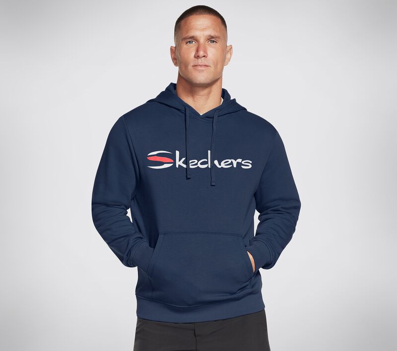 Pánské Topy Skechers Americana Pullover Hoodie Tmavě Blankyt | CZ.MHD17NVY