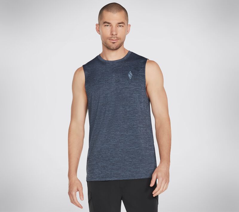 Pánské Topy Skechers Apparel On the Silniční Muscle Tank Blankyt Šedé | CZ.M2TT25BLGY