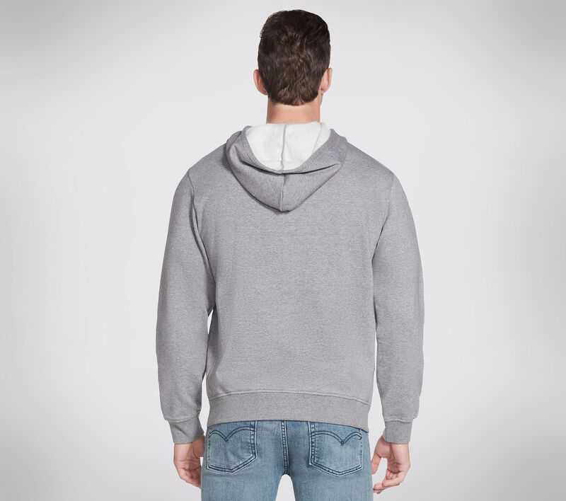 Pánské Topy Skechers GOlounge Triple Linework Hoodie Šedé | CZ.MHD53GRY