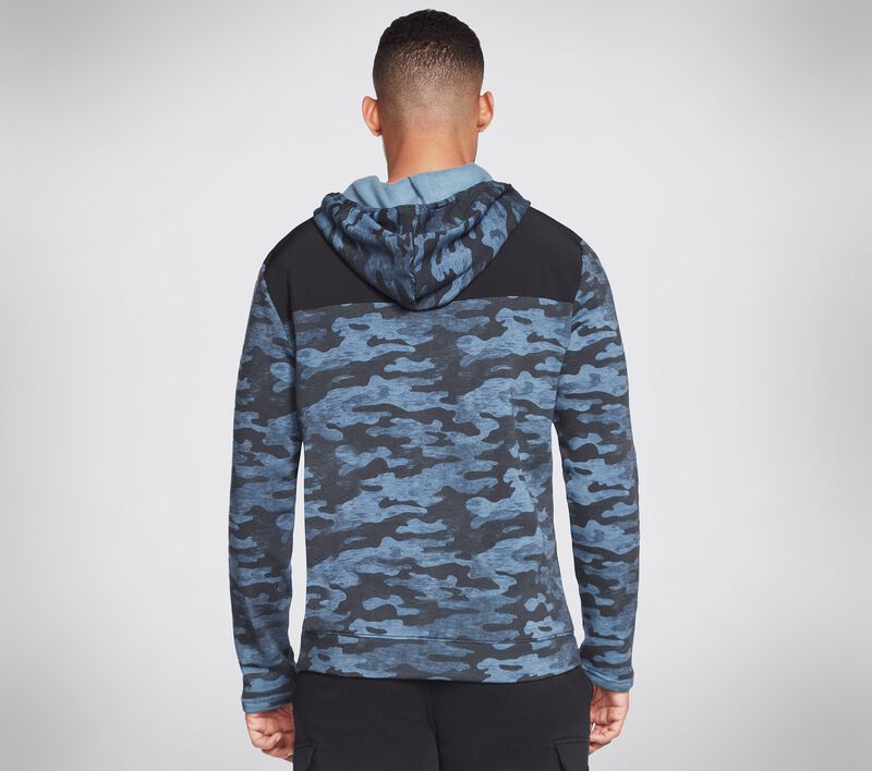 Pánské Topy Skechers SKECH-SWEATS Camo Utility Hoodie Tmavě Blankyt Viacfarebný | CZ.MHD77NVMT