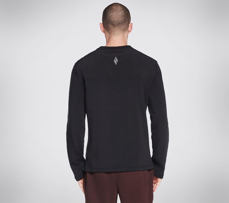 Pánské Topy Skechers SKECH-SWEATS Utility Long Sleeve Černé | CZ.MLT182BLK