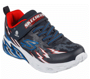 Chlapecké Light Up Boty Skechers Light Storm 2.0 Tmavě Blankyt Červené | CZ.400150LNVRD