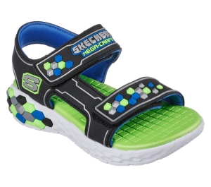 Chlapecké Sandály Skechers Mega-Splash 2.0 - Cuboshore Černé Světle Zelene | CZ.402214LBBLM