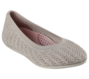 Dámské Baleríny Skechers Arch Fit Cleo - Glitzy Sky Šedé Hnědé | CZ.158527TPE