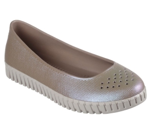 Dámské Baleríny Skechers Foamies: Sepulveda Blvd - Sweet Shimmer Šedé Hnědé | CZ.111158TPE