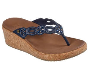 Dámské Boty Na Klínku Skechers Arch Fit Beverlee - Bridgette Tmavě Blankyt | CZ.119383NVY