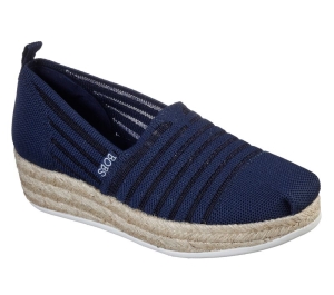 Dámské Boty Na Klínku Skechers BOBS Highlights 2.0 - Homestretch Tmavě Blankyt | CZ.113001NVY