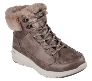 Dámské Boty Skechers On-the-GO Glacial Ultra - Cozyly Tmavě Šedé Hnědé | CZ.144178CZ.P